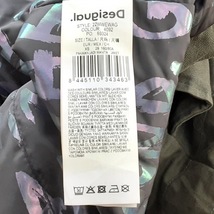 デシグアル Desigual サイズXS - ダークグリーン×ピンク×マルチ レディース 長袖/豹柄/花柄/春/秋 美品 コート_画像5