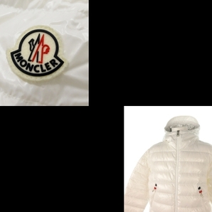 モンクレール MONCLER ダウンジャケット サイズ2 M BLESLE 白 メンズ 長袖/冬 美品 ジャケットの画像10