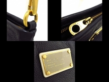 マークバイマークジェイコブス MARC BY MARC JACOBS ショルダーバッグ - レザー 黒×ゴールド ストラップ取り外し可 バッグ_画像9