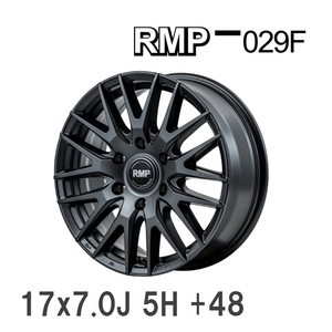 【MID/マルカサービス】 RMP 029F 17x7.0J +48 100 5H セミグロスガンメタ アルミホイール 4本セット