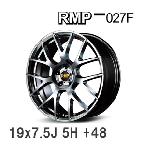 【MID/マルカサービス】 RMP 027F 19x7.5J +48 114 5H ハイパーメタルコート/ミラーカット アルミホイール 4本セット