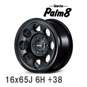 【MID/マルカサービス】 GARCIA Palm8 16x65J +38 139 6H セミグロスブラック/ヴァーレイポリッシュ アルミホイール 4本セット
