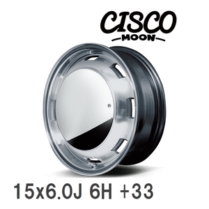 【MID/マルカサービス】 GARCIA CISCO MOON 15x6.0J +33 139 6H メタリックグレーポリッシュ アルミホイール 4本セット