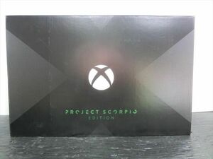 T【L3-45】【140サイズ】未開封/北米版 XBOX One X Project Scorpioエディション 本体/ゲーム機/※外箱傷み有