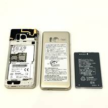 【中古】SIMフリー SHARP AQUOS ケータイ2 601SH ゴールド 利用制限〇 折りたたみ ガラホ Softbank版_画像2