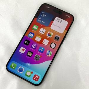 【中古 超美品】国内版SIMフリー iPhone15 Pro Max 256GB ブラックチタニウム MU6P3J/A バッテリー最大容量100%(充放電31回)