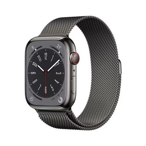 【新品未開封】Apple Watch Series8 45mm Cellular グラファイトステンレススチールケース/グラファイトミラネーゼループ MNKX3J/A