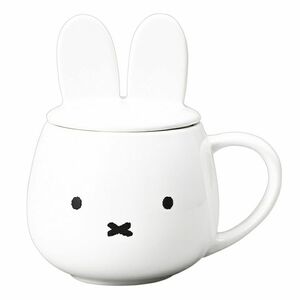 【即決】★マグカップ　ミッフィー★miffy/耳付き蓋のマグカップ/白/ホワイト/かわいい/耳付き/蓋つき/みっふぃー//200101