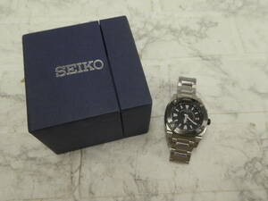 ☆ SEIKO セイコー 5M65-0AB0 KINETIC キネティック 腕時計 ケース付き 動作品 中古品 1円スタート ☆