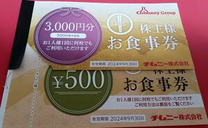 チムニー株主優待券3000円分