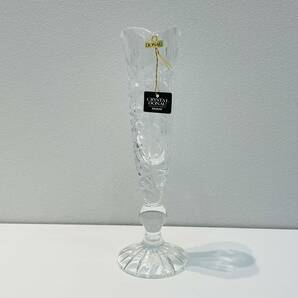 【CRYSTAL DONAU/クリスタル ドナウ】花瓶 KAMEI GLASS フラワーベース 花器 一輪挿し 箱付き IPRU-94 インテリア★43702の画像2