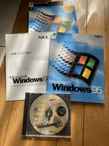Microsoft Windows 95 マイクロソフト ウィンドウズ95 CD-ROM アップグレードパッケージ PC-9800シリーズ NECプロダクトキー 取説