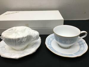 28　★未使用★　Noritake/ノリタケ　 レースウッドゴールド　 1507　 ティー・コーヒー碗皿　 カップ＆ソーサー　2客セット　　