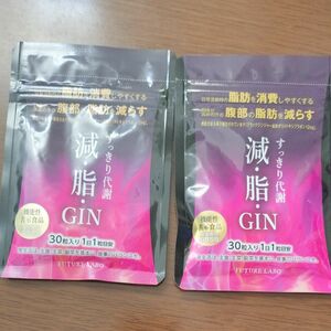 【24時間内発送】すっきり代謝　減脂GIN　2袋 フューチャーラボ　中性脂肪　ブラックジンジャー