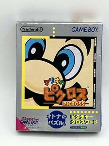 マリオのピクロス ゲームボーイ GAME BOY スーパーゲームボーイ color対応 当時物 現状品 希少品 レトロ ゲームソフト 箱 説明書付き