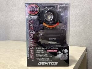 1円〜 未使用品 GENTOS ジェントス LED ヘッドライト ヘッドウォーズ 乾電池付 HW-X433HD