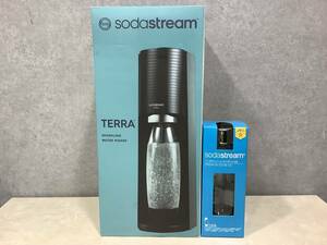 12740 1円〜 ソーダストリーム TERRA スターターキット 炭酸水メーカー SodaStream ブラック 新品未使用品