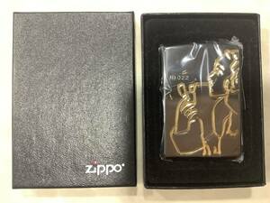 1円〜 未使用保管品 ZIPPO/ジッポー ウィンディガール No.022 ブラック ゴールド