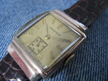 1941年製 LONGINES ロンジン Cal.9L /10KGFローズゴールド アンティーク手巻腕時計 稼働良品 注油済み _画像3