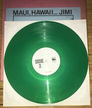 Jimi Hendrix Maui Hawaii mega rare green Translucent vinyl w/insert, catalog in shrink tmoq orig vintage tmq boot ブート Nm/Ex+_画像6