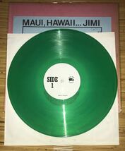 Jimi Hendrix Maui Hawaii mega rare green Translucent vinyl w/insert, catalog in shrink tmoq orig vintage tmq boot ブート Nm/Ex+_画像5