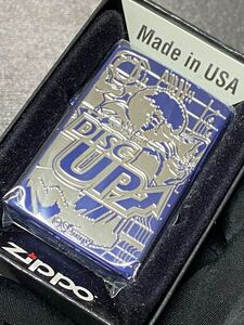 zippo DISC UP BLUE 前面加工 希少モデル 2021年製 ディスクアップ ケース 保証書付き