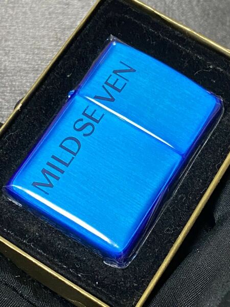 zippo MILD SEVEN BLUE 限定品 希少モデル ヴィンテージ 2001年製 ② マイルドセブン シルバーインナー 2000年製 ケース 保証書付き