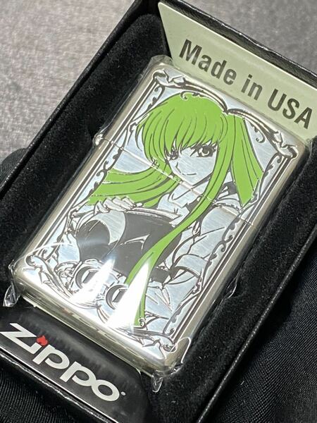 zippo コードギアス C.C. 限定品 3面刻印 希少モデル 2023年製 CODE GEASS 反逆のルルーシュ 限定カラー ケース 保証書付き