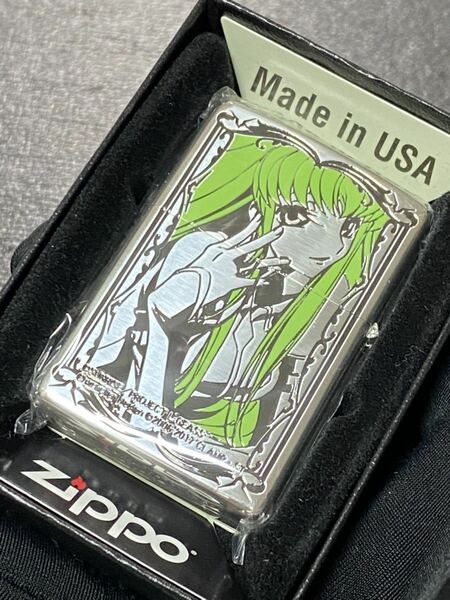 zippo コードギアス C.C. 限定品 3面刻印 希少モデル 2023年製 CODE GEASS 反逆のルルーシュ 限定カラー ケース 保証書付き