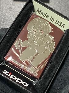 zippo 戦姫絶唱 シンフォギア 雪音 クリス アニメ 両面デザイン 2023年製 RED レッド シルバー刻印 ケース 保証書付き