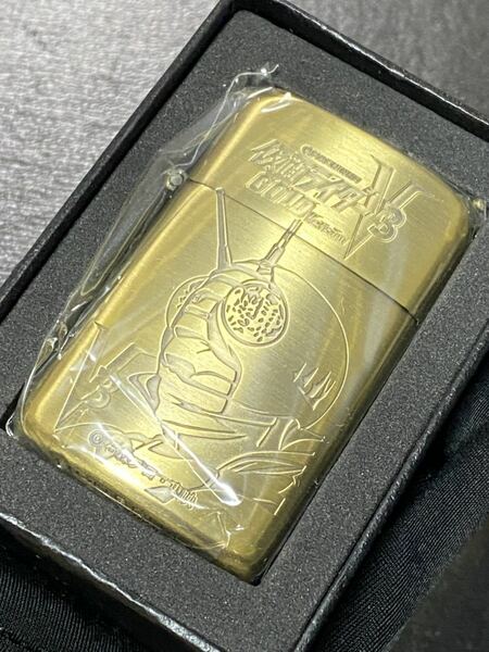 仮面ライダーV3 GOLD version 限定品 ロンソン オイルライター ゴールド 両面デザイン 希少モデル ② シリアルナンバー NO.0056 RONSON