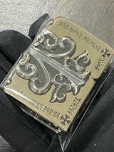 zippo フルメタルジャケット 5面メタル 十字架 クロス 希少モデル 2012年製 シルバーインナー 2012年製_画像3