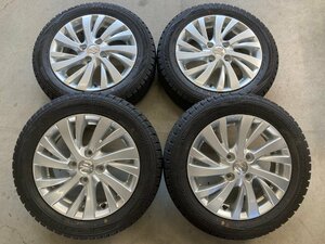 □5698 2022年製 スタッドレス MW02 155/65R14 美品 スズキ スペーシア MK42S MK53S 純正 ワゴンR 等 14インチ 4.5J 4H 100 アルミホイール