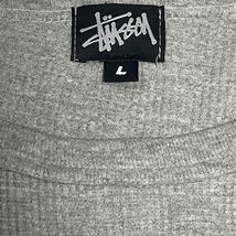 ■希少■STUSSY■ヴィンテージ■黒タグ■初期タグ■USA製■ロンT■スウェット■トレーナー■ステューシー■グレー■カットソー■ロゴ刺繍_画像2