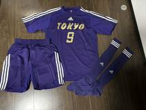 美品！東京選抜ユニフォーム上下セット アディダスadidas高校大学選抜サッカーフットサル_画像1