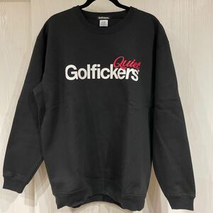 GOLFICKERSトレーナー　黒XLサイズ/ゴルフィッカーズスウェットゴルフウェア