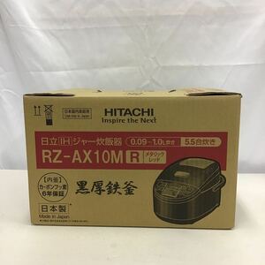 67 HITACHI RZーAX10M IH ジャー炊飯器 5.5合炊き メタリックレッド (100)