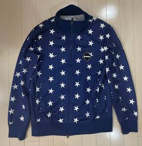 F.C.R.B.(F.C.Real Bristol) × NIKE　STAR PDK JACKET トラックジャケット/S/コットン/ネイビー/スター/星柄/615021-482