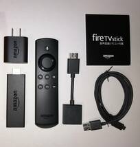 第2世代　Amazon Fire TV Stick アマゾン TVスティック リモコン/アダプター/USBケーブル/HDMIケーブル付き USED _画像1