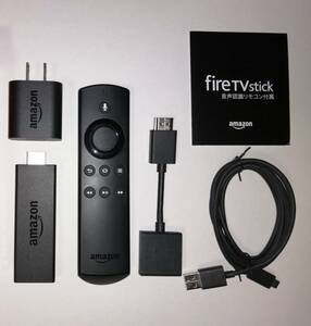 第2世代　Amazon Fire TV Stick アマゾン TVスティック リモコン/アダプター/USBケーブル/HDMIケーブル付き USED 