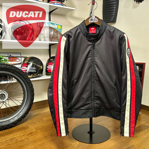 ☆DUCATI by SPIDI MECCANICA ドゥカティ メッシュジャケット ブラック/L（XL相当）◆バイク アウター ライディング シングルライダース