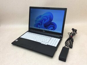 ノートパソコン FUJITSU LIFEBOOK A5510/FX i5-10210U / メモリ16GB / SSD NVMe512GB / Win11Pro / 電源アダプタ付き【大阪発】0205-1105