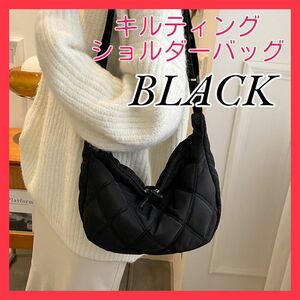  shoulder bag quilting diagonal .. Korea nylon high capacity black black shoulder .. light weight plain stylish bicycle bag double fastener 