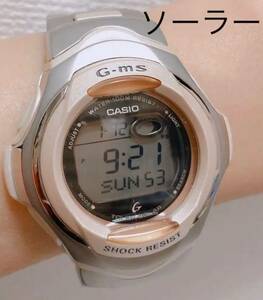 カシオ　CASIO G-SHOCK Baby-G レディース ソーラー サーモンピンク　Ｇショック　稼働品