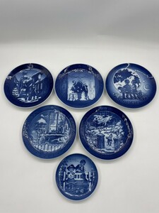 【★まとめ売り】6枚 Royal Copenhagen ロイヤルコペンハーゲン イヤープレート 1996/2000/the millennium plate 2000/2001/2001/2003