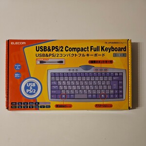 【新品未使用】ELECOM USB&PS2コンパクトフルキーボード キーボード