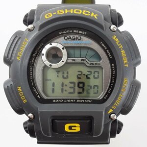 CASIO G-SHOCK Resistant カシオ Gショック 1647 DW-9000 時計 グレー×イエロー 稼働