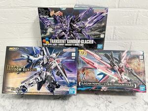 新品 未開封 MGSD フリーダムガンダム HG ガンダムパーフェクトストライクフリーダムルージュ HGBF トランジェントガンダムグレイシャー