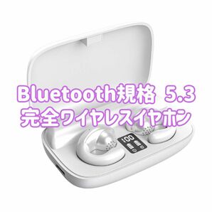 Bluetooth ワイヤレスイヤホン 白ホワイト