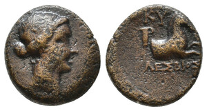 １円スタート! ★古代ギリシャコイン アイオリス　キーメ (320-250 BC)青銅貨★ 古代ギリシャコイン★アンティークコイン